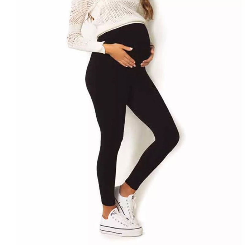 Calça Legging Gestante Gravida Cós Alto Confortável Maternidade Gestação Feminina