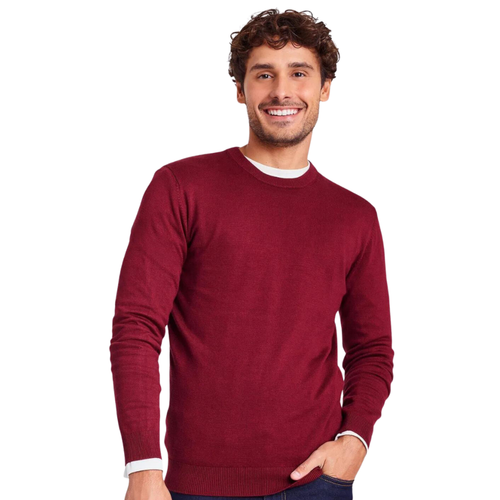 Sueter Masculino Inverno Manga Longa Blusa Masculina De Frio Trico