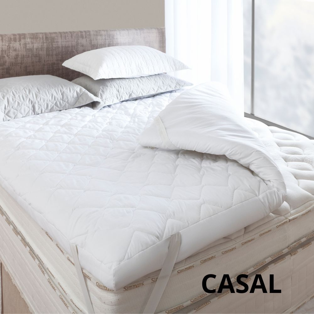 Pillow Top Toque de Pluma Casal 730g/m² 5cm espessura | AMP Magazine