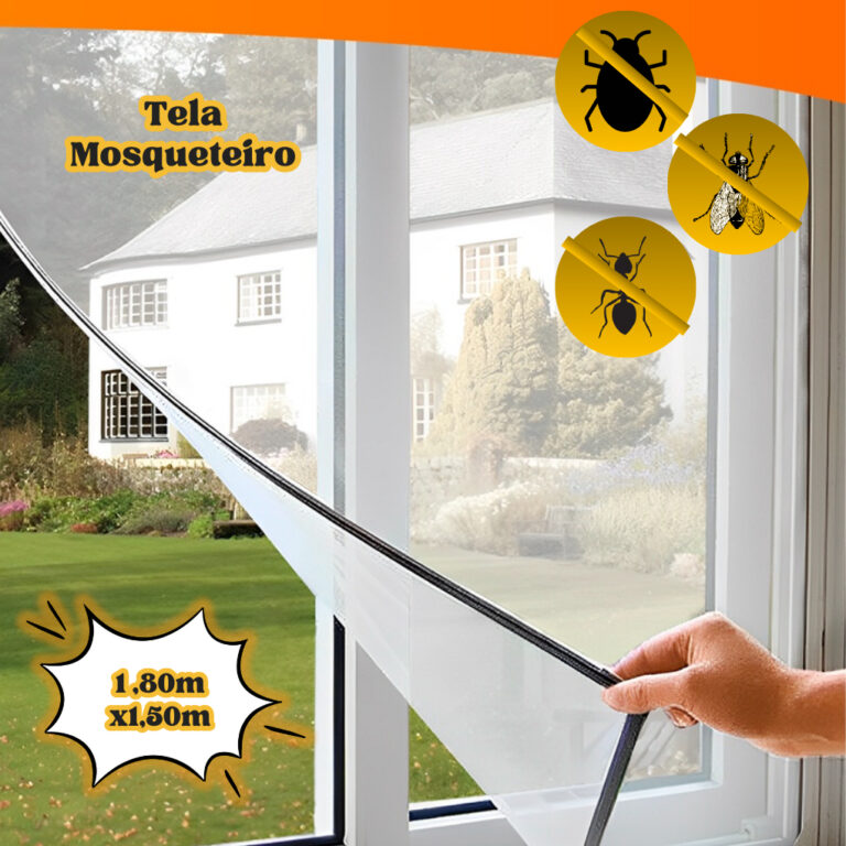 KIT 1/2/3/4 UNIDADES Tela Mosquiteiro 1 ,80mx1,50m
