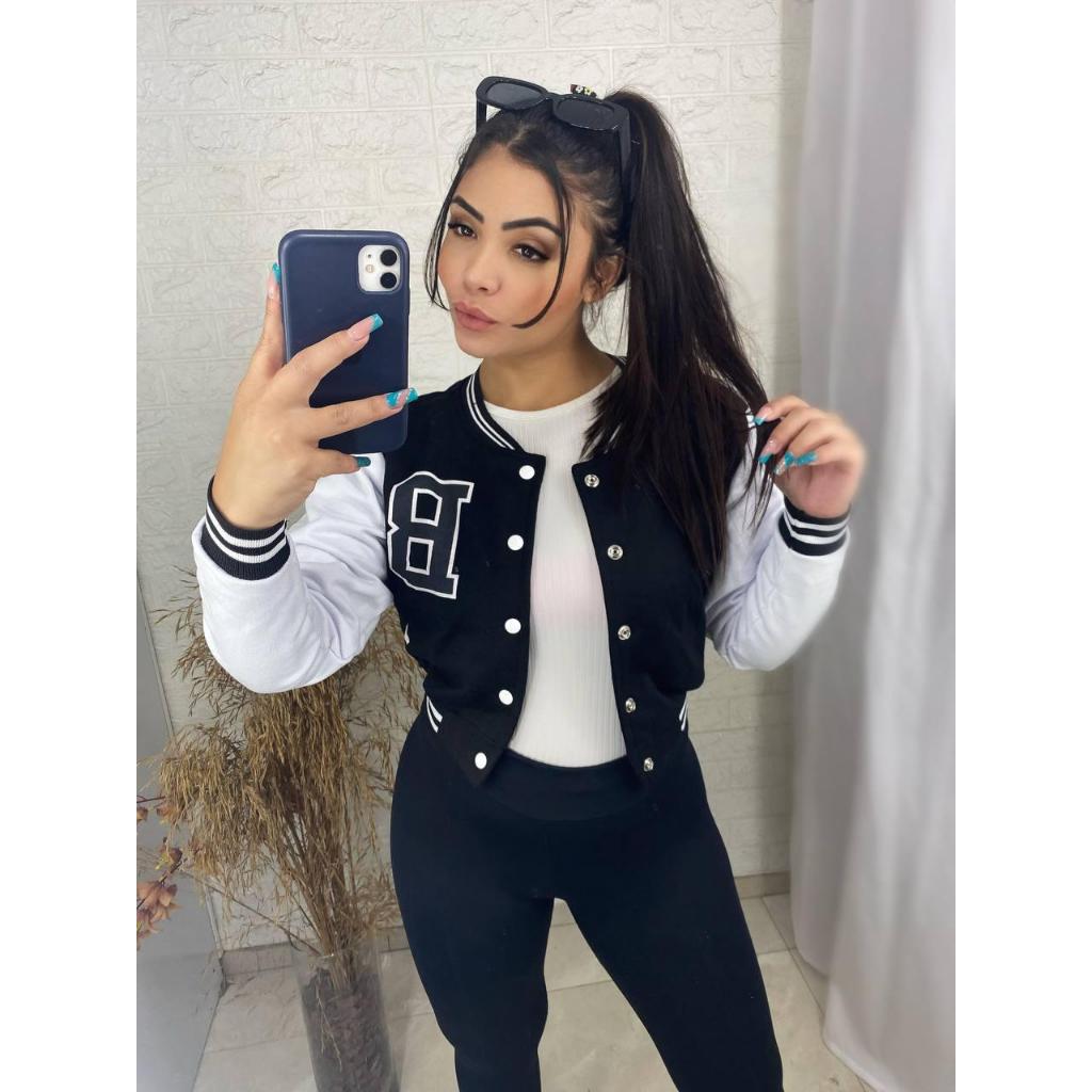 Jaqueta Bomber Conforto Pro  Inverno Com Letra B