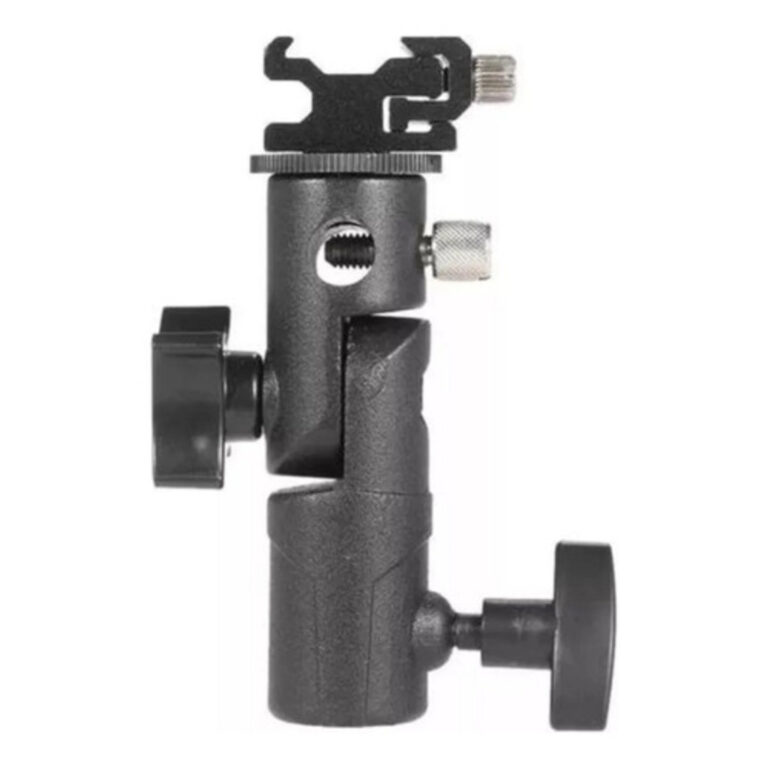 Suporte De Flash Articulado Tipo E Em Metal Sombri