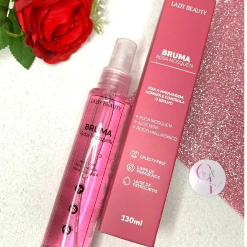 Bruma Fixadora de Maquiagem Rosa Mosqueta 130ml – Lady Beauty