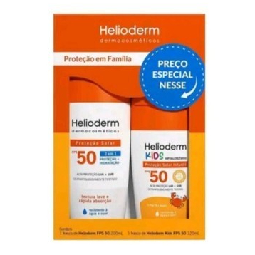 Kit Protetor Solar proteção em familia Helioderm