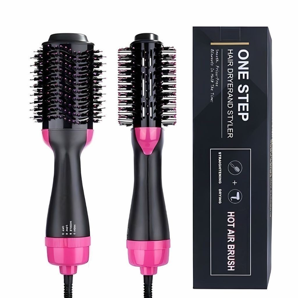 Escova 2 em 1 Alisadora e Secadora Com Cabo Giratorio Hair Styler 110v