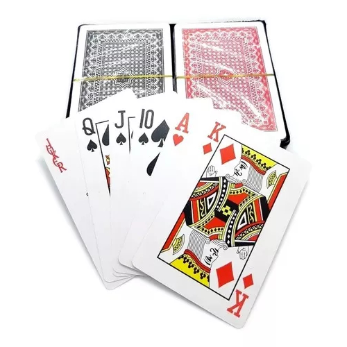 PROMOCAO Baralho Duplo 100% Plástico Estojo Com 1
