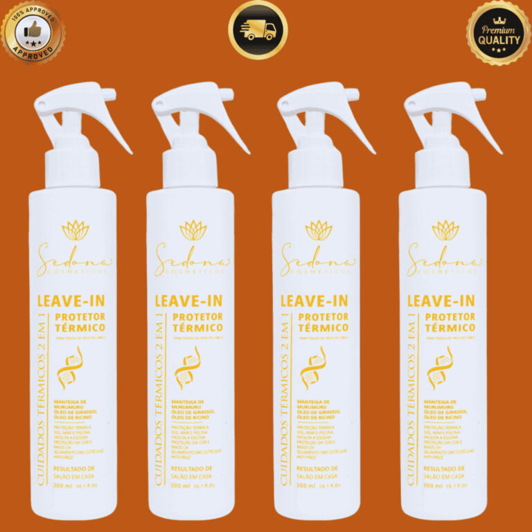 KIT 4 Leave-in e Protetor térmico 2 em1 300ml Pó