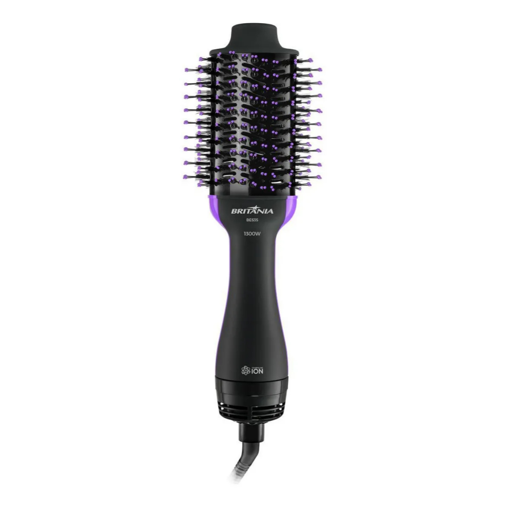 Escova Secadora Britânia 4 Em 1 Bes35 1300w Cor Preto – BIVOLT