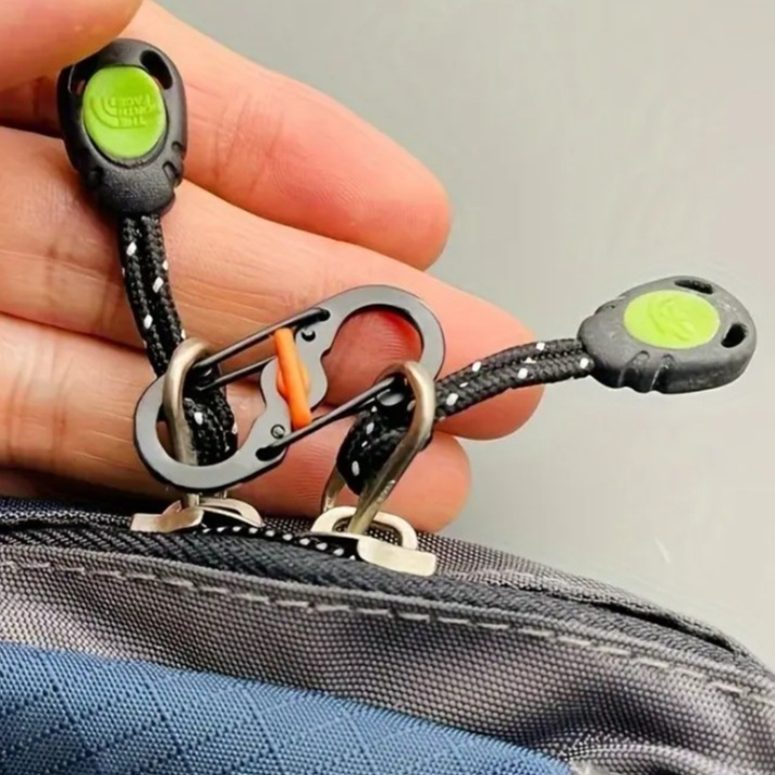 KIT Clip Trava Segurança Zíper Mochila Bolsa Gan