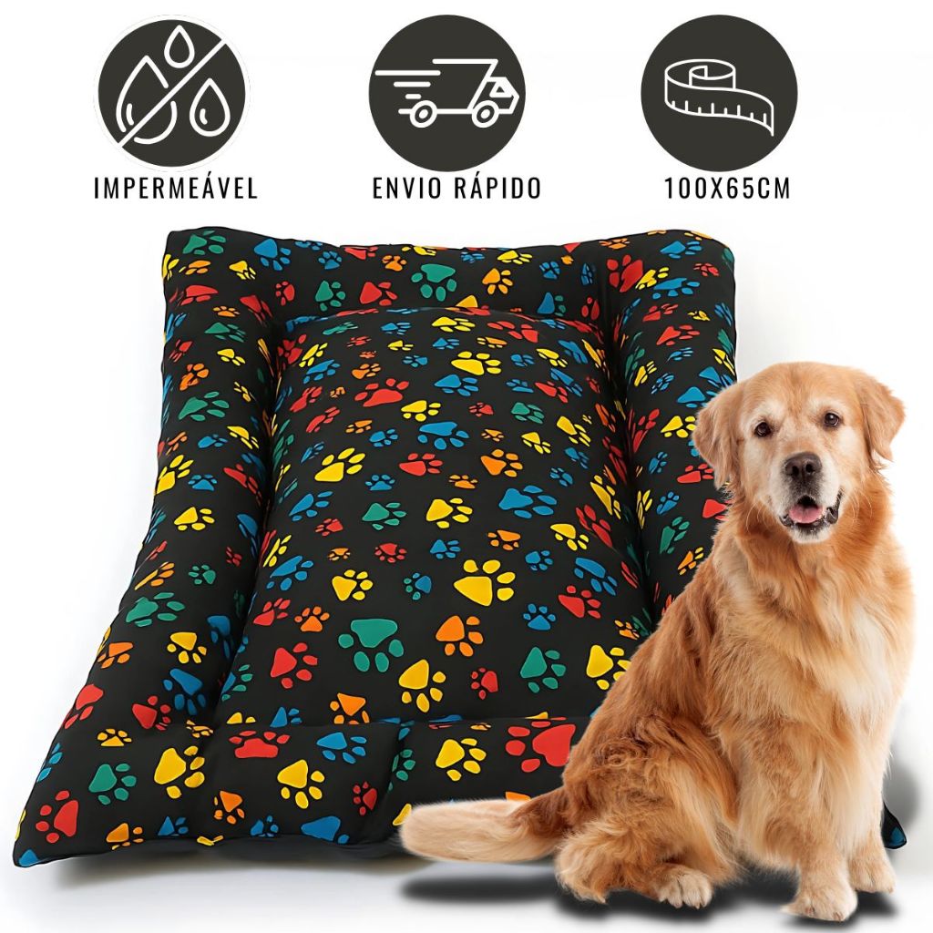 Cama Pet Colchonete  Impermeável Caminha Cachorro e Gato