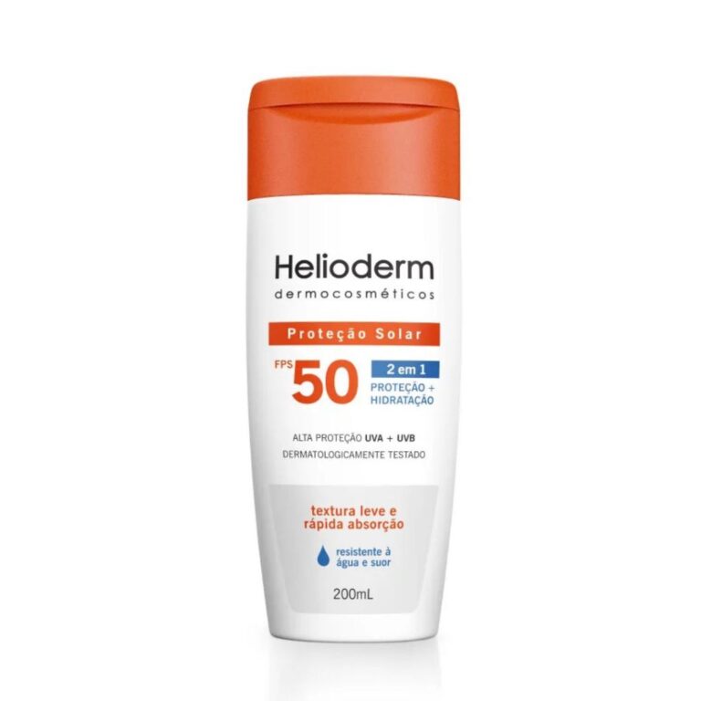 Helioderm Proteção Solar FPS 50 2 Em 1 200ML Res