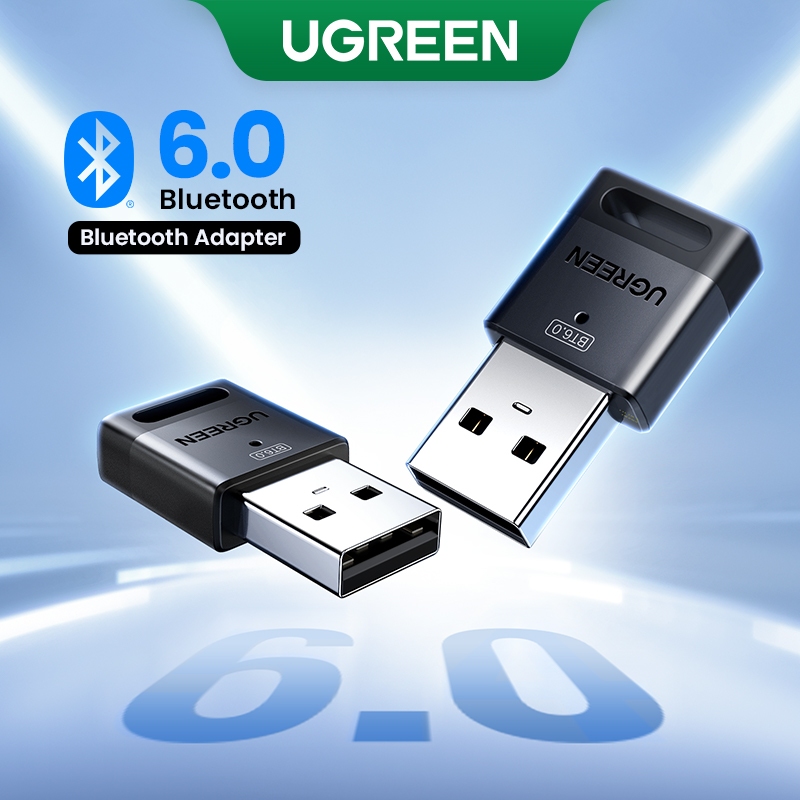 UGREEN USB Bluetooth 6.0 Adaptador Dongle Transmissor Receptor Sem Fio Para PC Windows 11 10 8.1 7 F