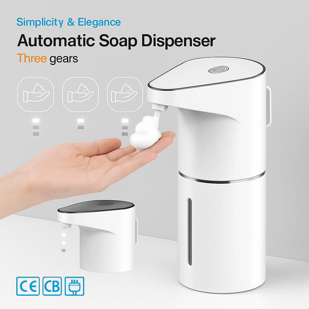 Saboneteira Dispenser Automático Sensor Infravermelho Para Sabonete Líquido Detergente Espuma -P11