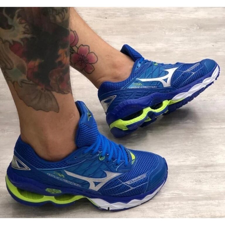 Tênis azul Academia Caminhada Wave Creation 20 Mo