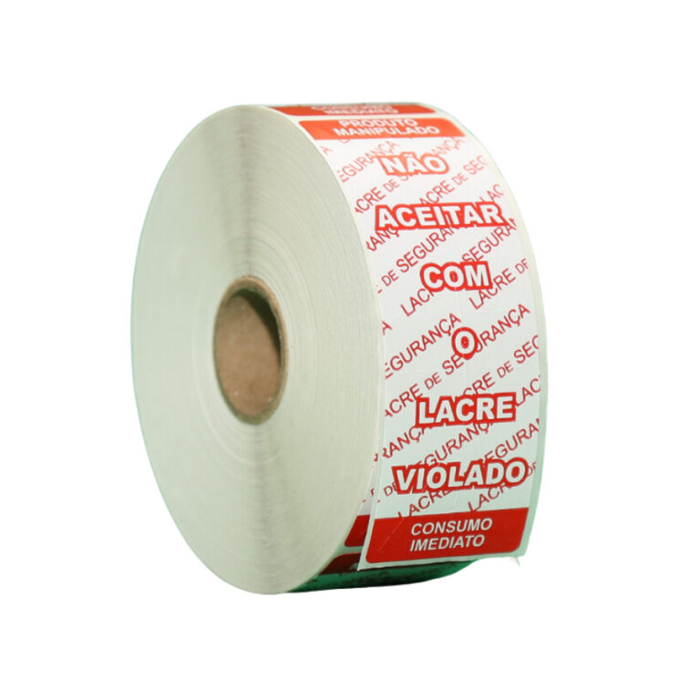 1000 Lacre de Segurança Adesivo Delivery Ifood Ra