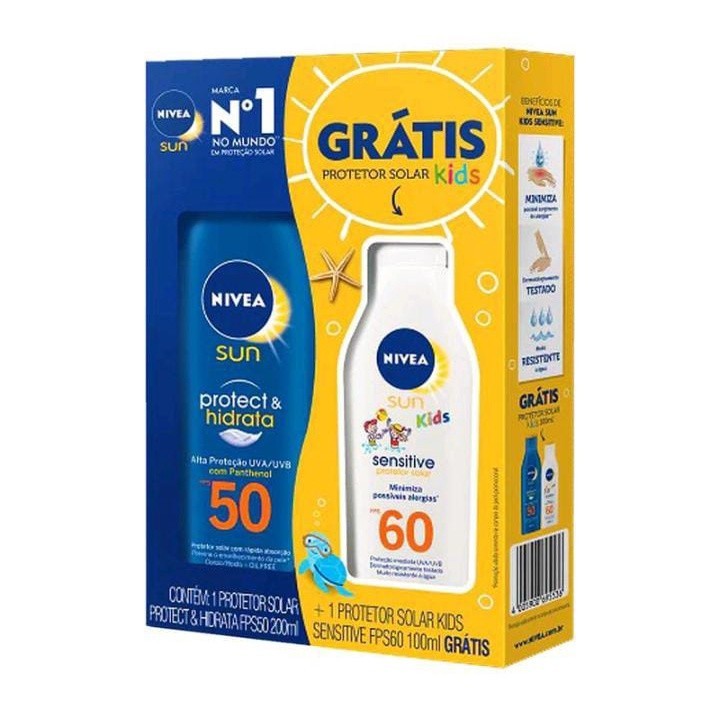 Kit Proteção Para Família Protetor Solar Nivea 