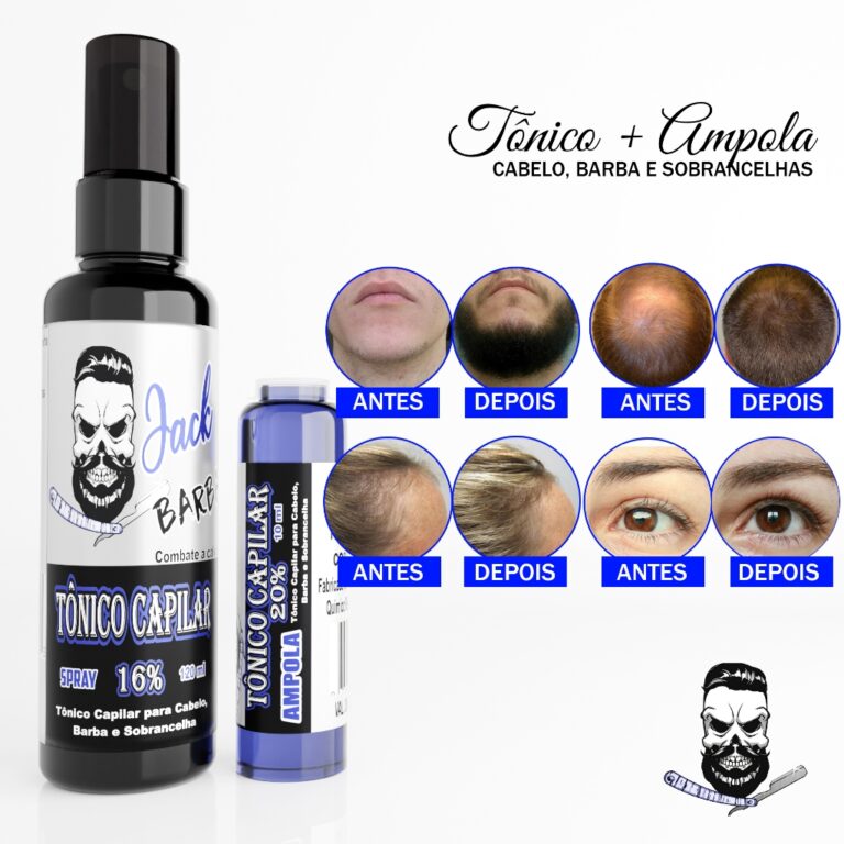 Tônico Crescimento Capilar, Barba e Sobrancelha +