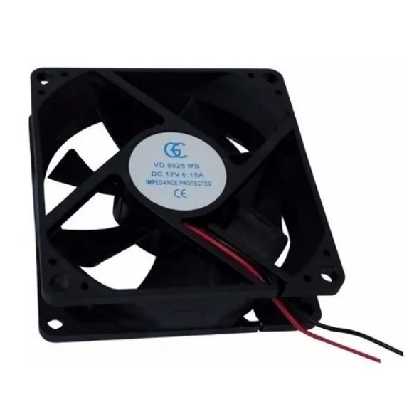 Micro Ventilador 80x80x25 Gc Fan Cooler 12v 0,15a 