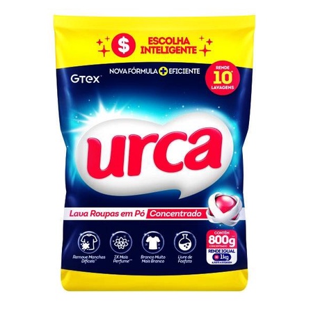 Lava Roupas Pó Concentrado Urca Sachê – 80
