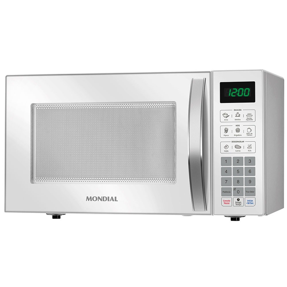 Micro-ondas 34 litros 1400W 10 níveis de potência – MO-02-34-W Mondial
