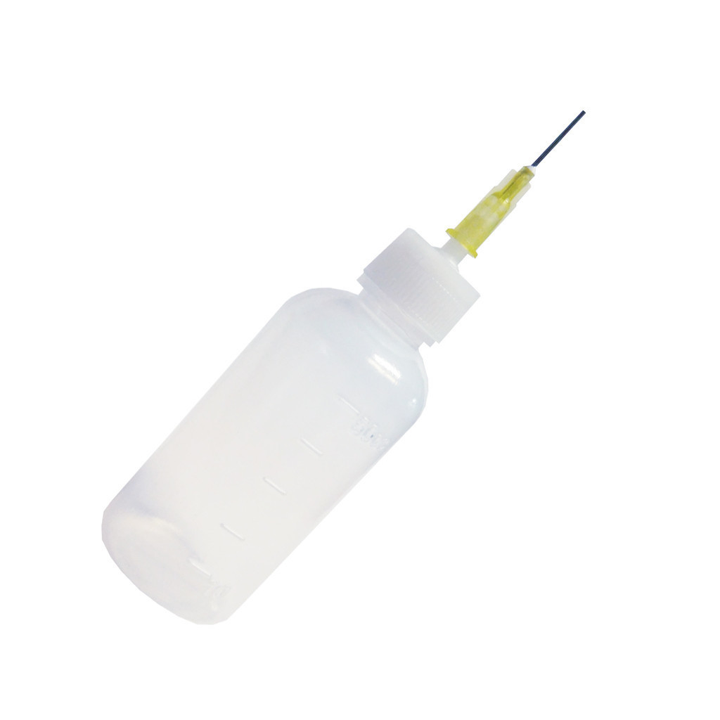 Dispenser Frasco Bico Fino 50 ml para Álcool Isopropílico  Micro Gotas para Limpeza de Celulares