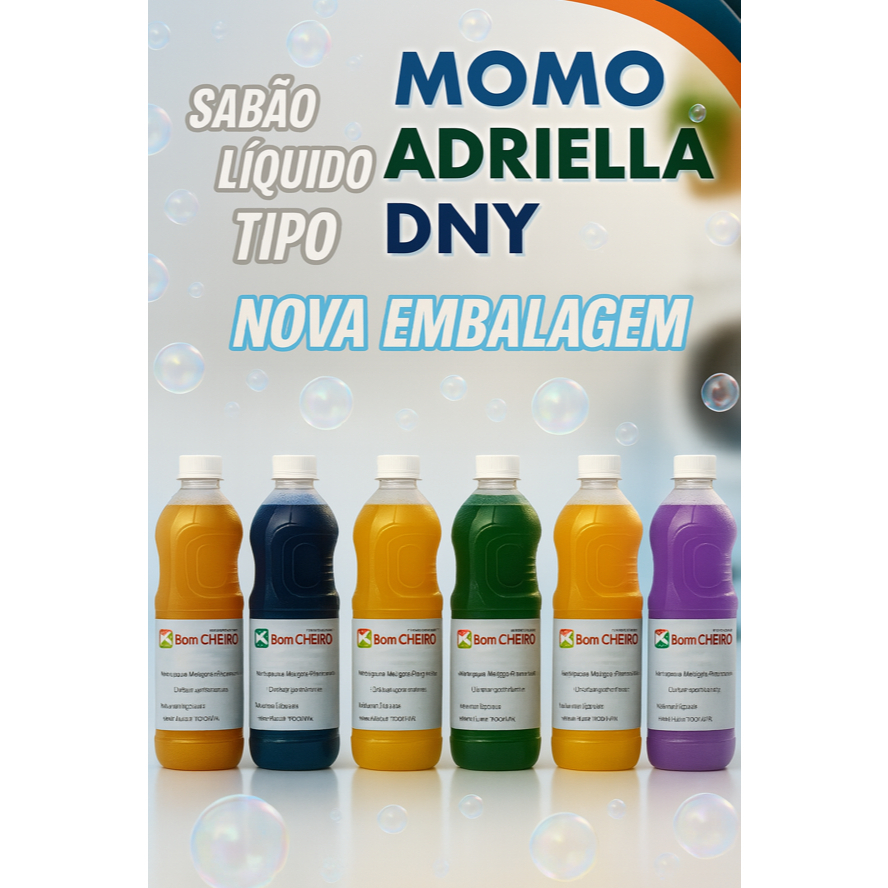 BASE SABÃO LÍQUIDO PREMIUM FAZ 20 LITROS MOMO (TODOS) | ADRIELL | DWY | TIXS | COCO