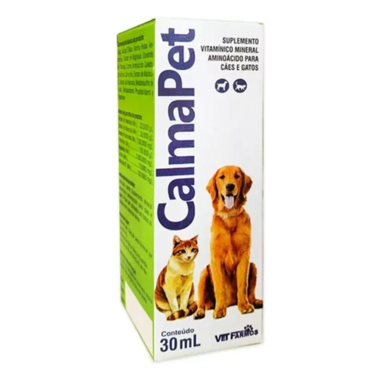 Calma Pet 30mL VetFarmos é o calmante natural ide