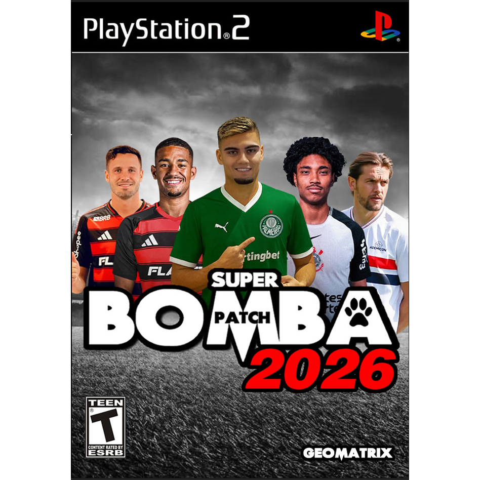 Jogo Super Bomba Patch 2026 Atualizado Geomatrix Narração André Henning – Playstation 2