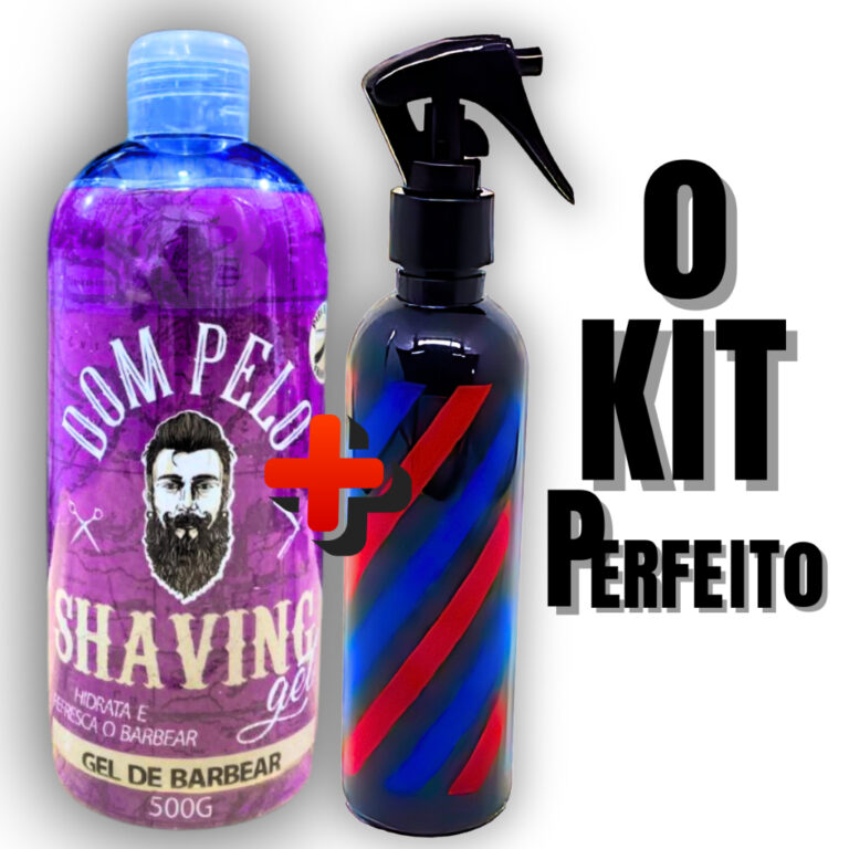 Kit Borrifador Nevoa Barbearia Barbeiro 200ml + Sh