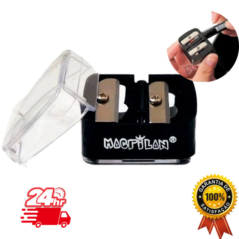 Apontador De Lápis Para Maquiagem Macrilan 2 Tama