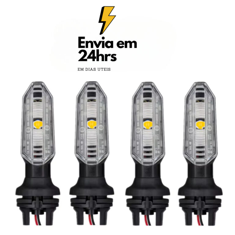 Piscas Seta led 4un e 2un Cb Twister Cg Titan 160 