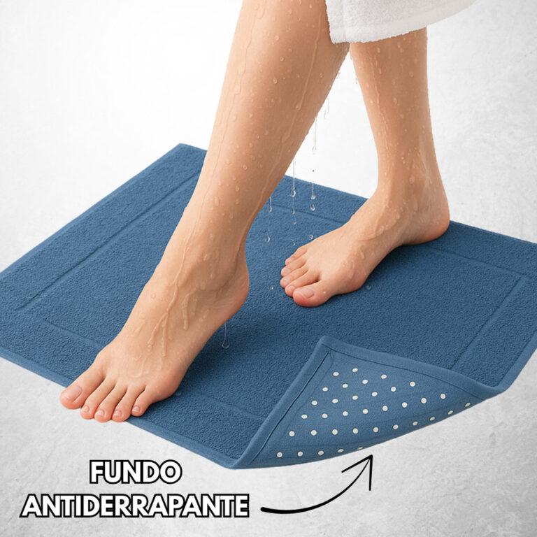 Kit 3 Tapete p/ Banheiro Piso Luxo Antiderrapante 