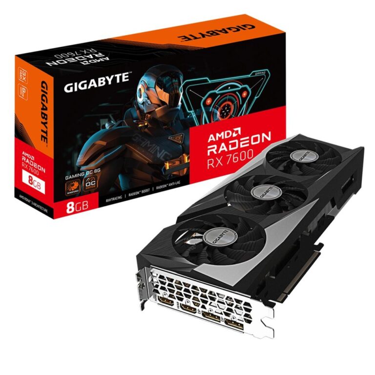 Placa De Vídeo Gigabyte AMD Radeon RX 7600 Gaming
