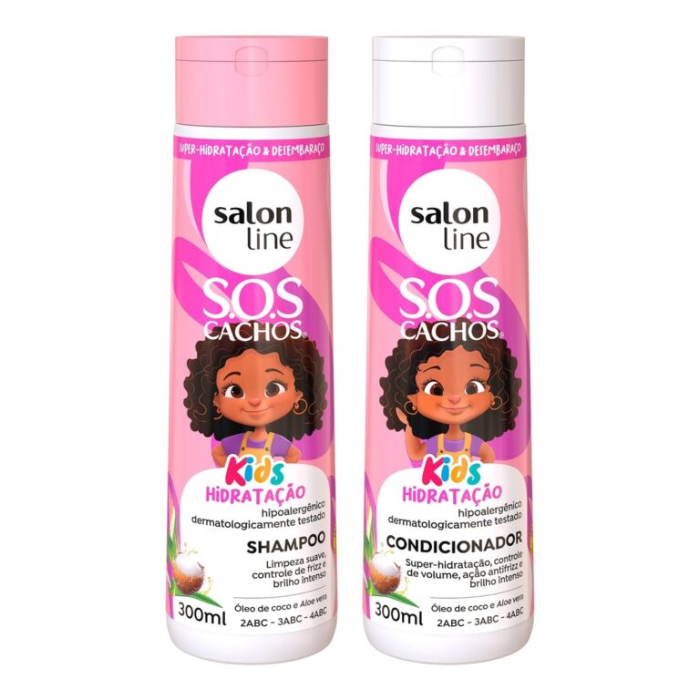Kit Shampoo e Condicionador SOS Cachos Kids Hidrat