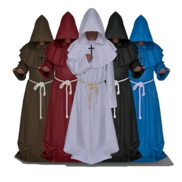 Fantasia de frei/monge tendência para halloween e