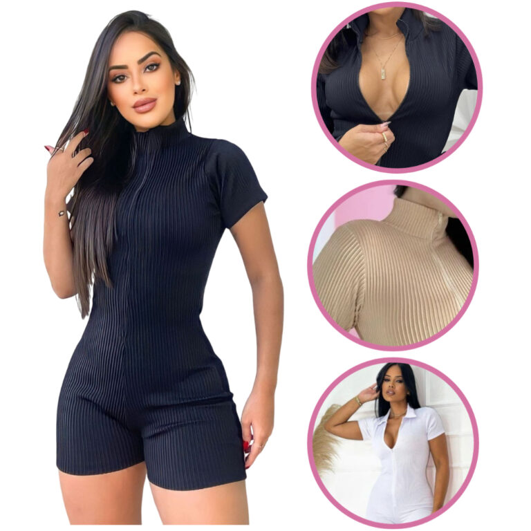 Macaquinho Feminino Canelado 3D Premium Virginia Z