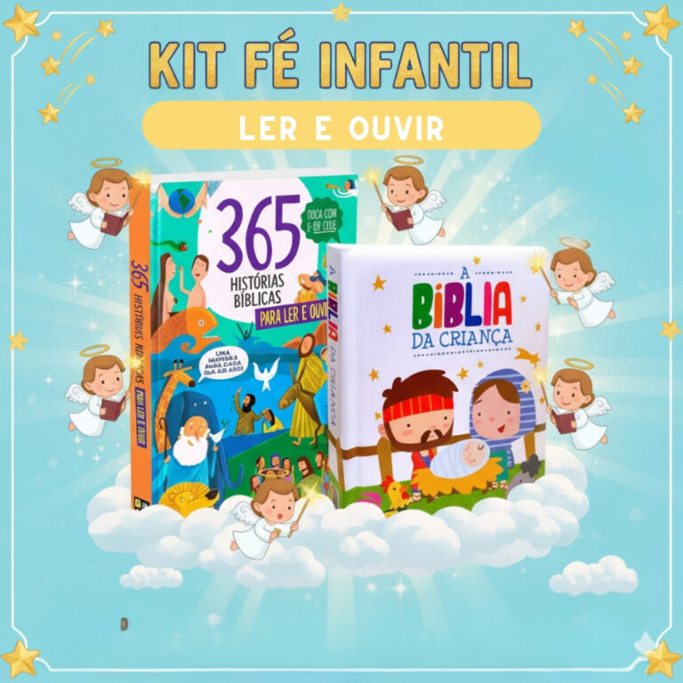 Kit C/2 Livros / 365 Histórias Bíblicas + A Bíb