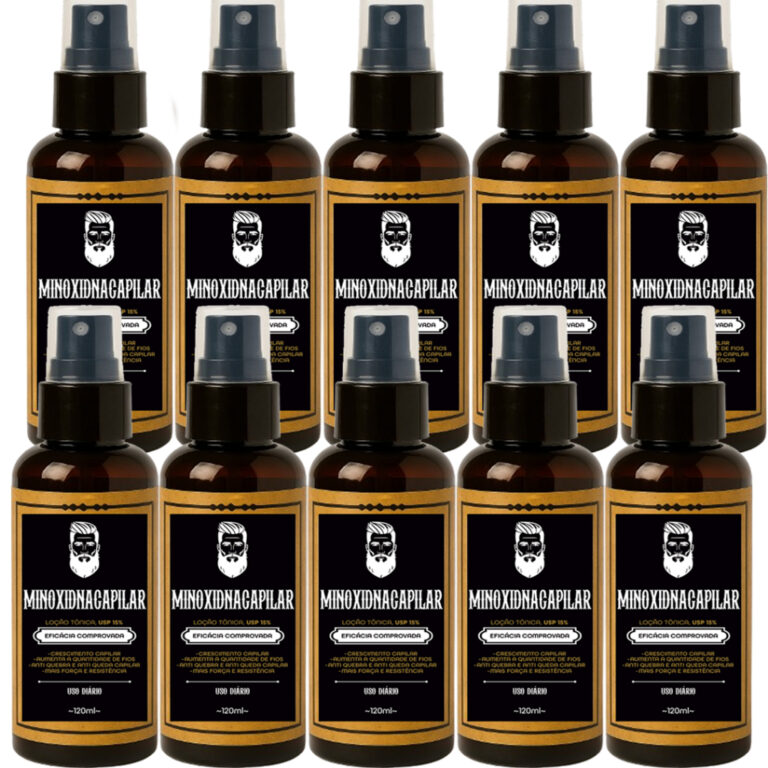 Kit 10x Tonico Pro Barba 120ml Serum para Crescime