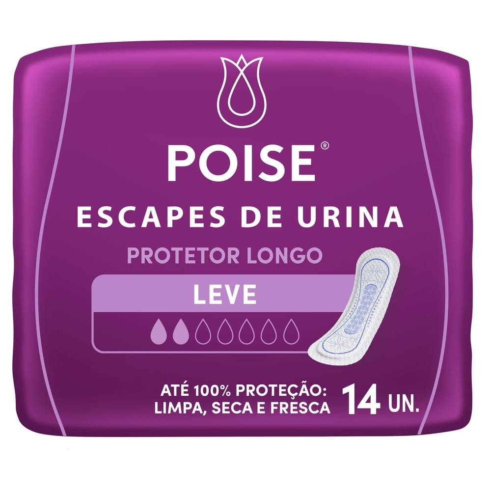 Protetor Diario Poise Longo C/14un Leve