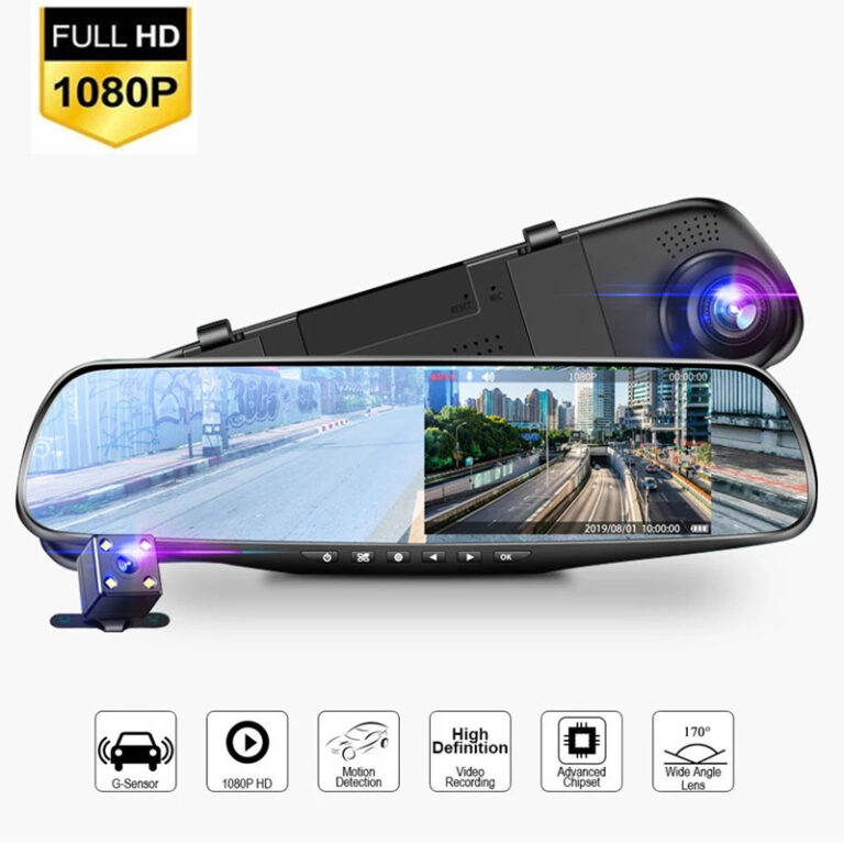 Gravação De Carro Espelho Retrovisor Lente Dupla