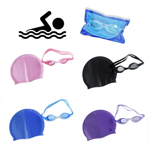 Kit Natação Óculos e Touca Infantil e Adulto pi