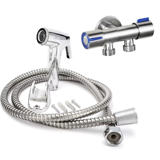 Ducha Higiênica Com Registro Com Dupla Saída De 