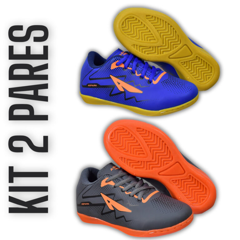 Kit 2 Pares Chuteira Masculina Infantil Futsal Ori