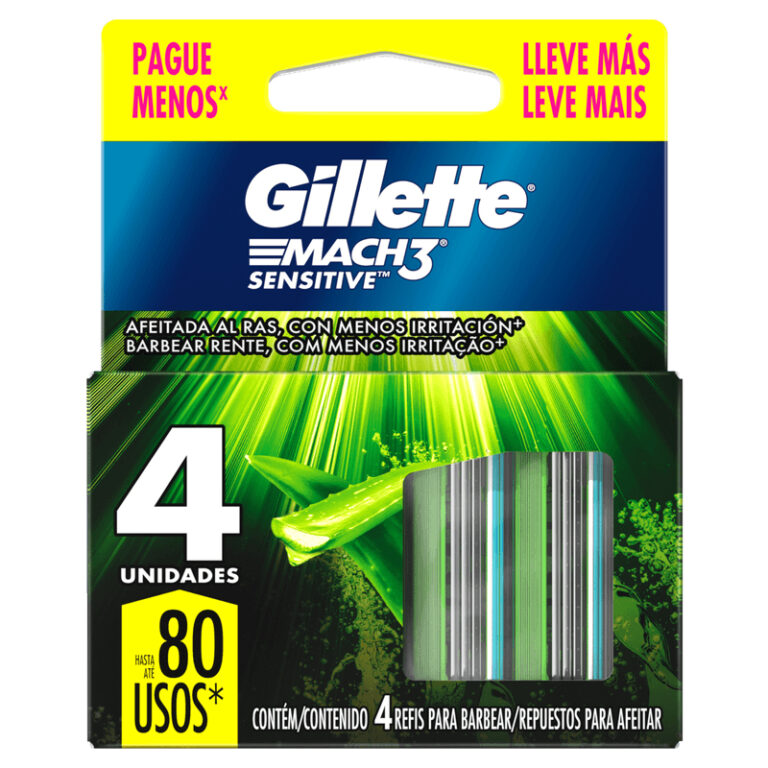 Carga Para Gillette Mach3 Sensitive Refil