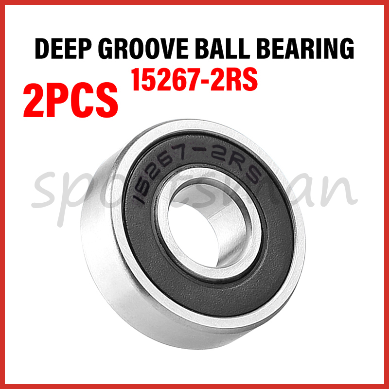2Pcs Rolamento 15267-2RS 6805 Rolamentos De Cartucho Selados De Parede Fina Ranhura Profunda De 15 *