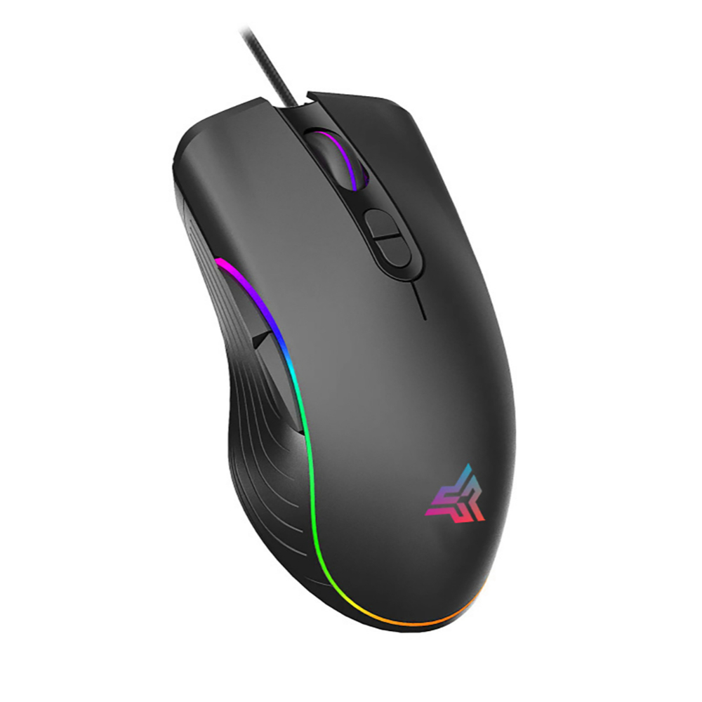Mouse Gamer para Jogo Óptico Profissional Ergonômico com fio Sensor Óptico LED RGB USB PC Videogame