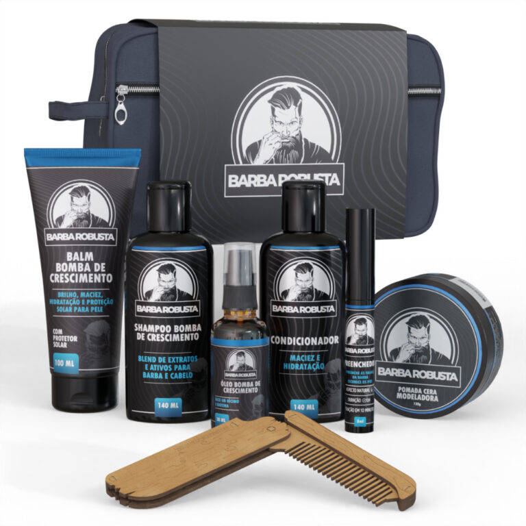 Kit Barba Robusta Produtos Para Cuidados Da Barba 