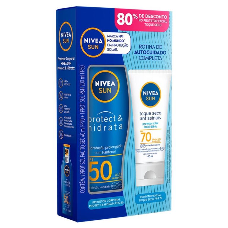 Kit Protetor Solar Nivea Sun Protect e Hidrata FPS