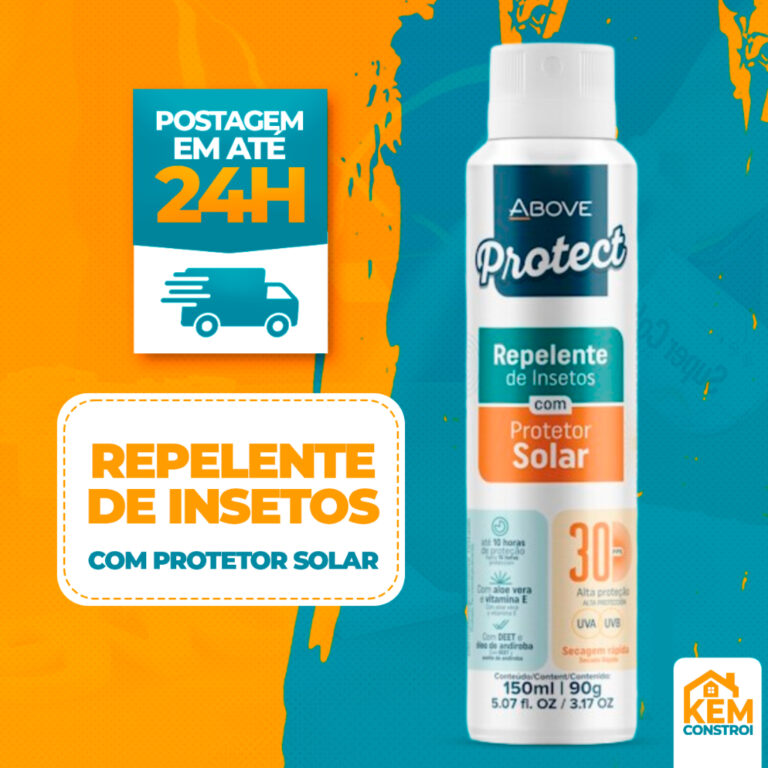 Repelente De Insetos Above Com Protetor Solar FPS3