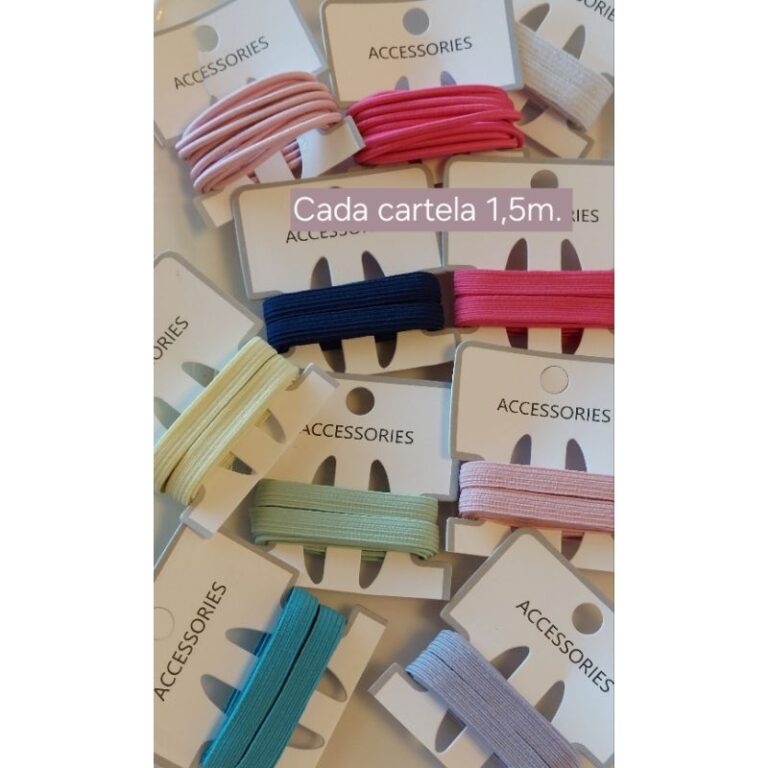 Elástico chato Colombe Colorido São José n°12 